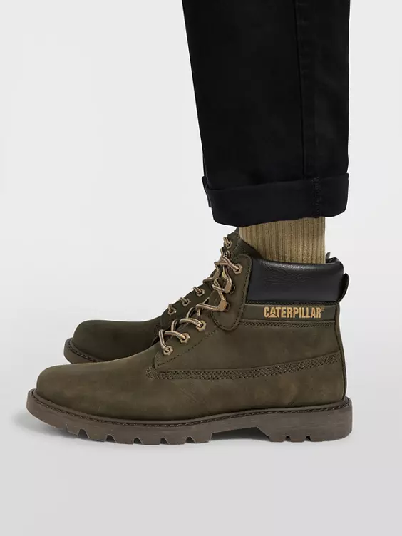 Caterpillar Leder Schnürboots