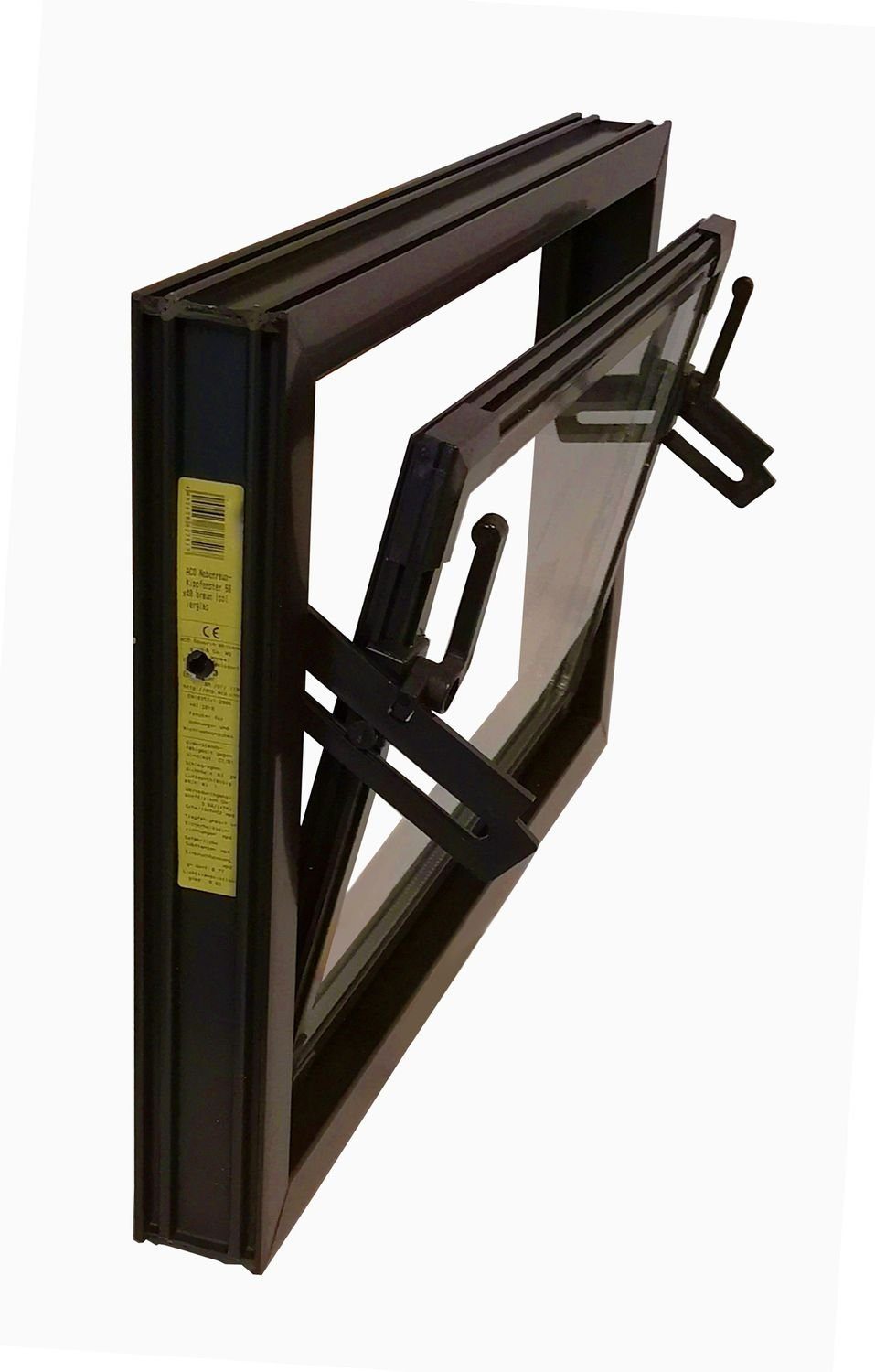 ACO Severin Ahlmann GmbH & Co. KG Kellerfenster ACO 100cm Nebenraumfenster Kippfenster Einfachglas Fenster braun Kellerfenster, wärmeisolierende Kunststoff-Hohlkammerprofile