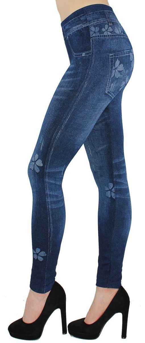 dy_mode Thermoleggings Thermo Leggings Damen Jeggings Gefüttert Thermoleggings Innenfutter Gefüttert