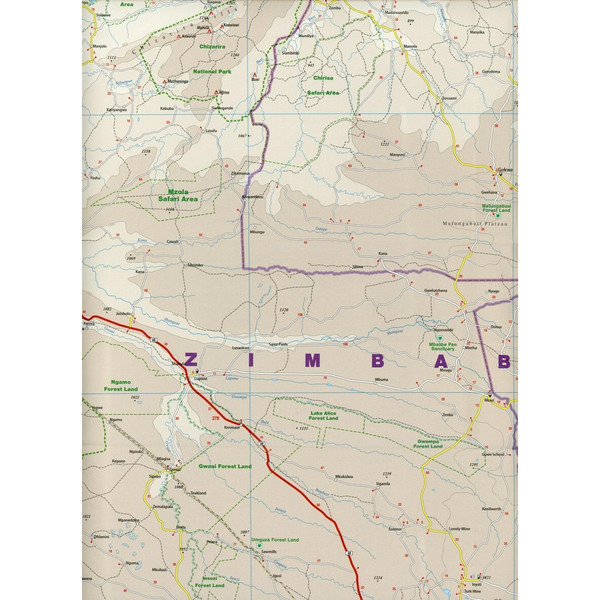 Reise Know-How Landkarte Simbabwe  1 : 800.000 - Straßenkarte