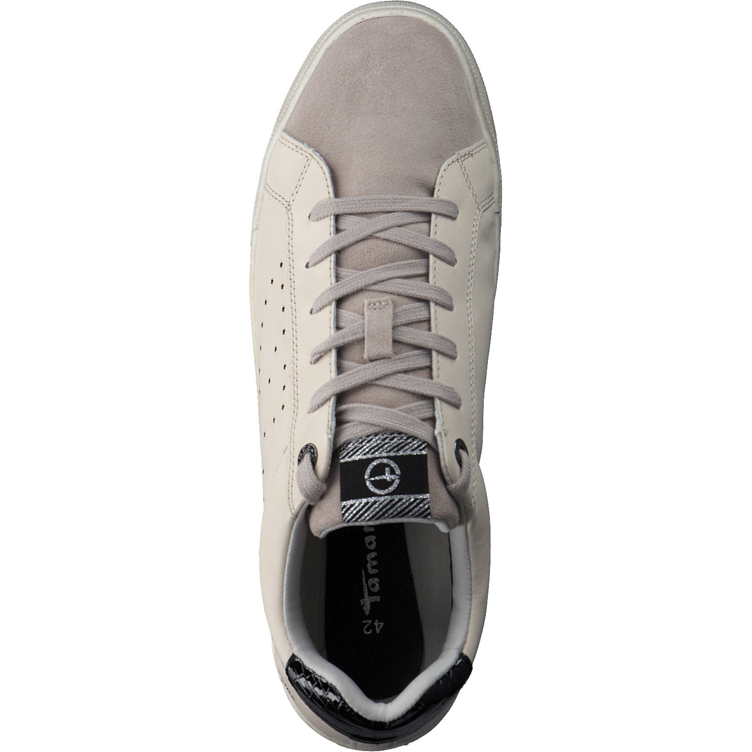 Tamaris 23602, Sneakers Low, Damen, WHITE/LT GREY
