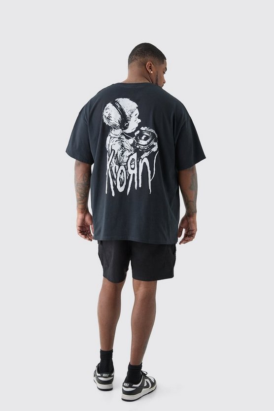 Plus Oversize T-Shirt mit Korn-Print