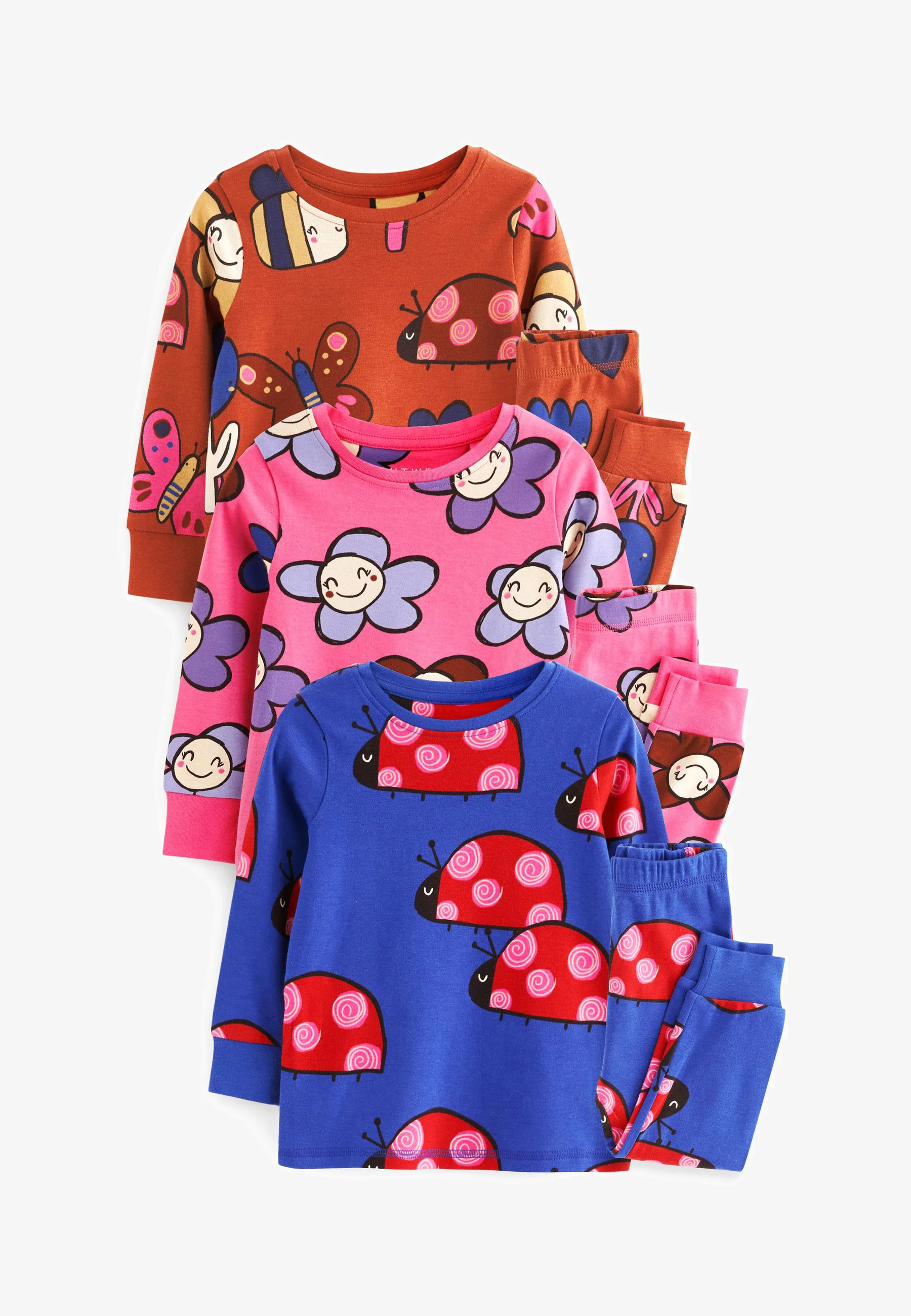 Siguiente PAQUETE DE 3 PIJAMAS DE MANGA LARGA ESTAMPADAS