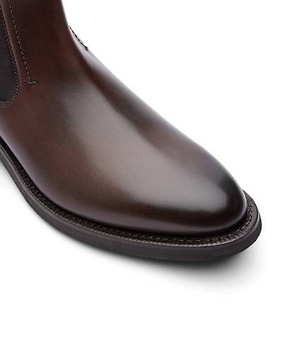 Lottusse Ankle Boot Aus Anilin-Kalbsleder In Mokka/Crust