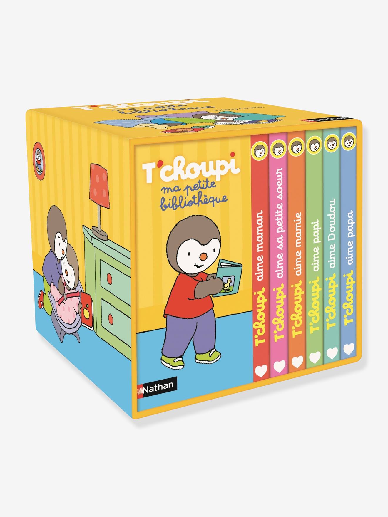 Ma petite bibliothèque T'choupi NATHAN jaune