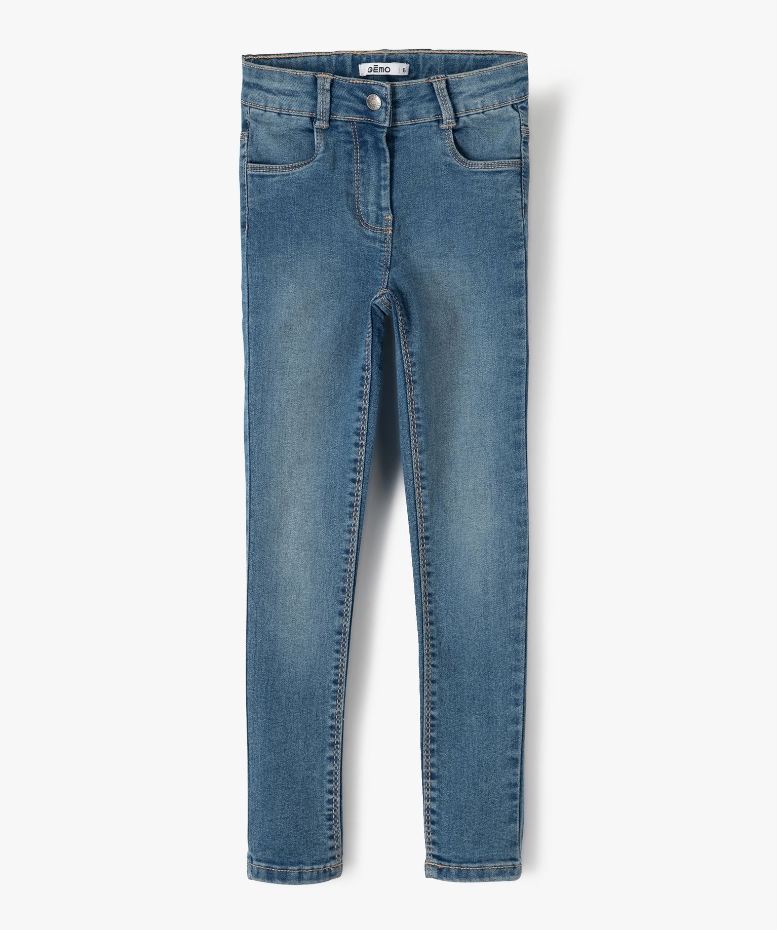Jean fille coupe Ultra skinny stone | GEMO