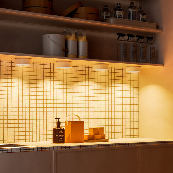 LED-Beleuchtungsspots, mit Gestensteuerung, 4er Pack