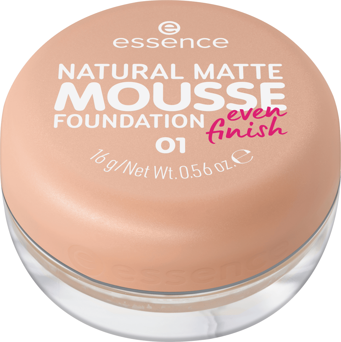 Foundation Natural Matte Mousse 01, 16 g