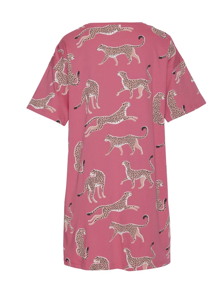VIVANCE DREAMS Sleepshirt in pink-gemustert günstig kaufen