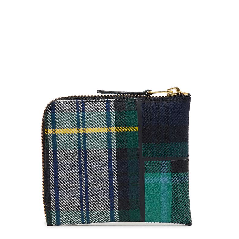 Comme des Garcons Wallet Tartan Patchwork red