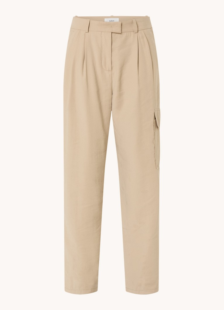 ba&sh Loik high waist straight fit trousers with side pockets