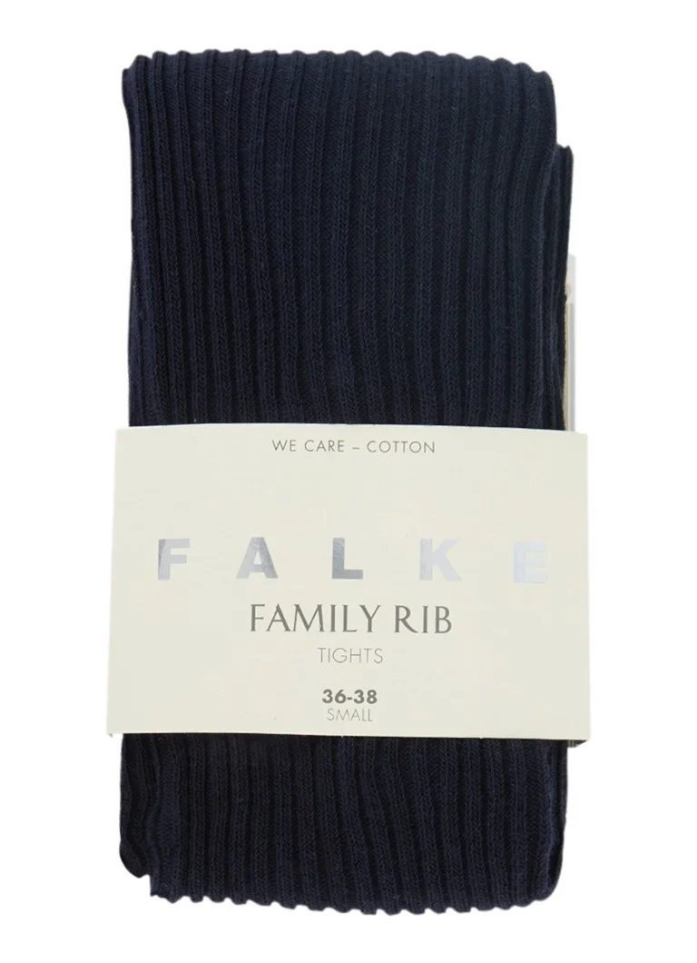 Colanți din bumbac cu nervuri Falke family