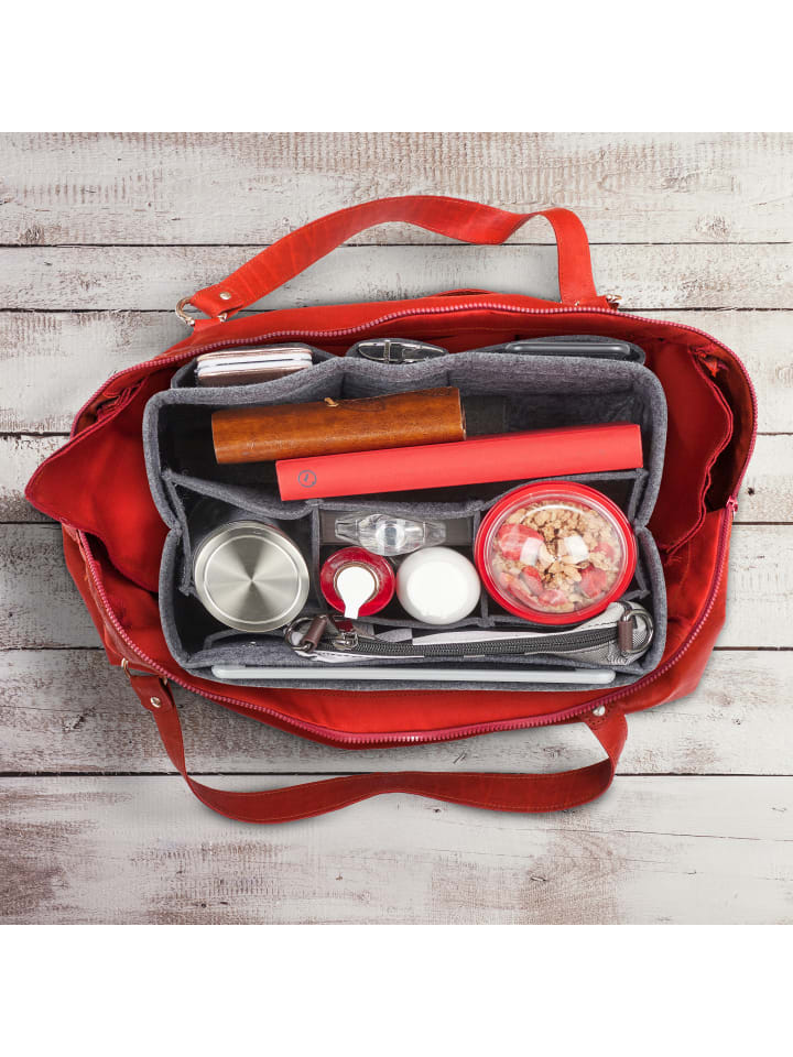 relaxdays Taschenorganizer in Dunkelgrau - (B)27 x (H)16 x (T)16 cm günstig kaufen onesize