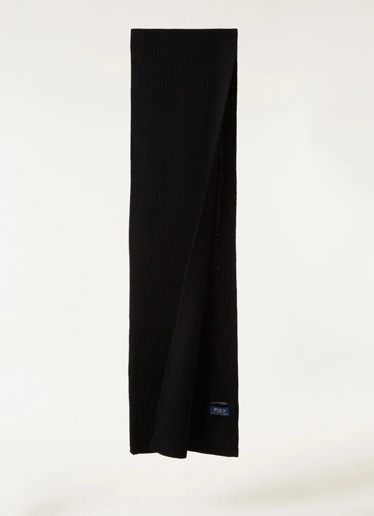 Ralph Lauren Rib-knit wool scarf 180 x 25 cm