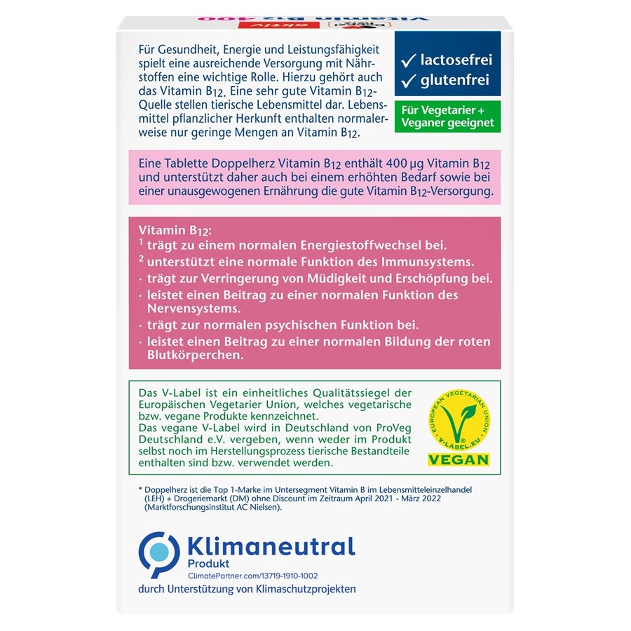 Hochdosiert Vitamin B12 400