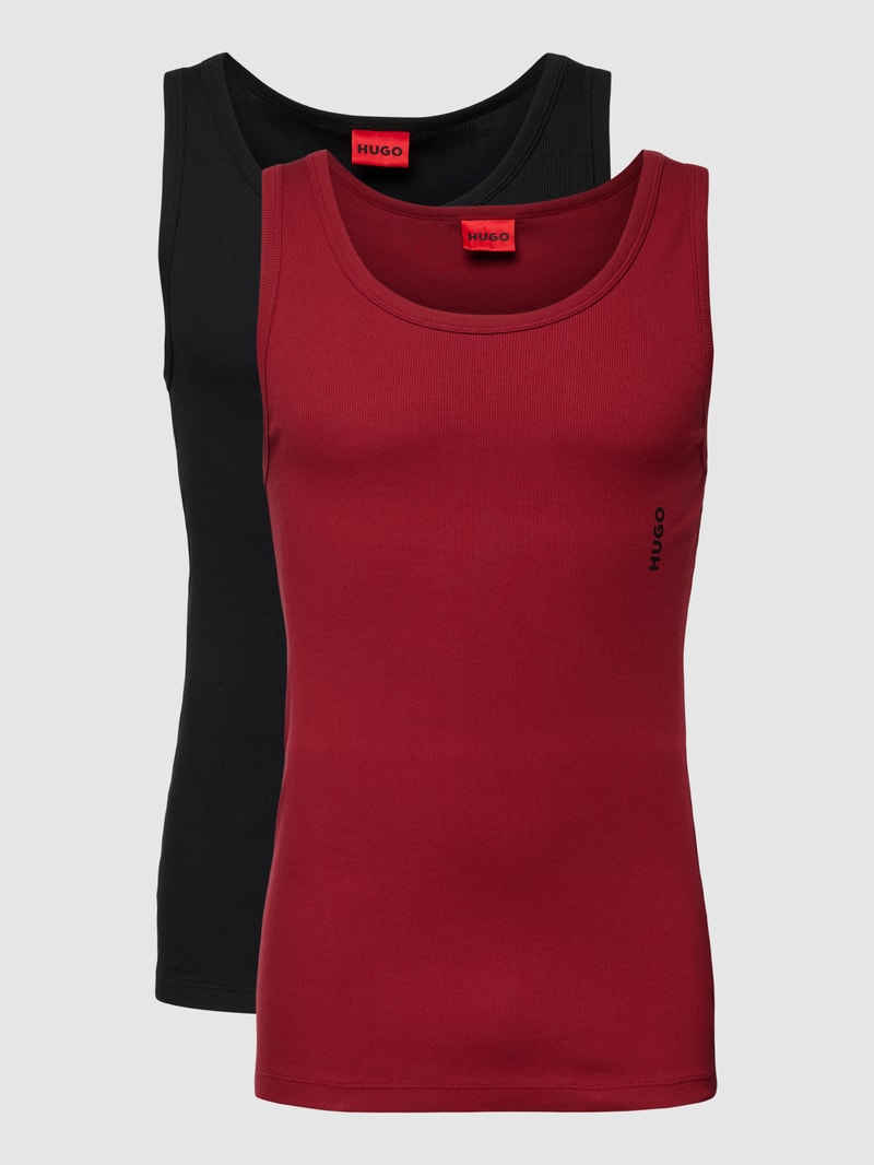 Tanktop im 2er-Pack in dunkelrot