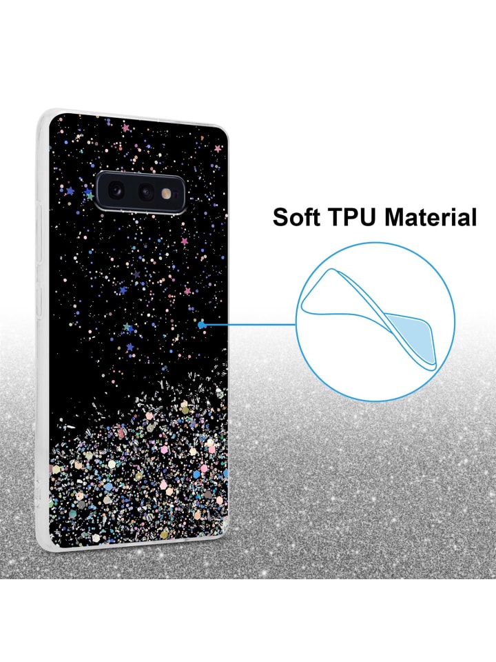 cadorabo Hülle für Samsung Galaxy S10e Glitter in Schwarz mit Glitter günstig kaufen onesize