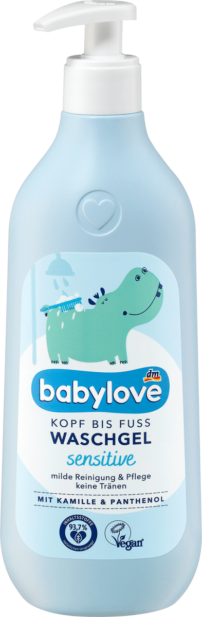 Baby Waschgel Kopf bis Fuß sensitive, 500 ml
