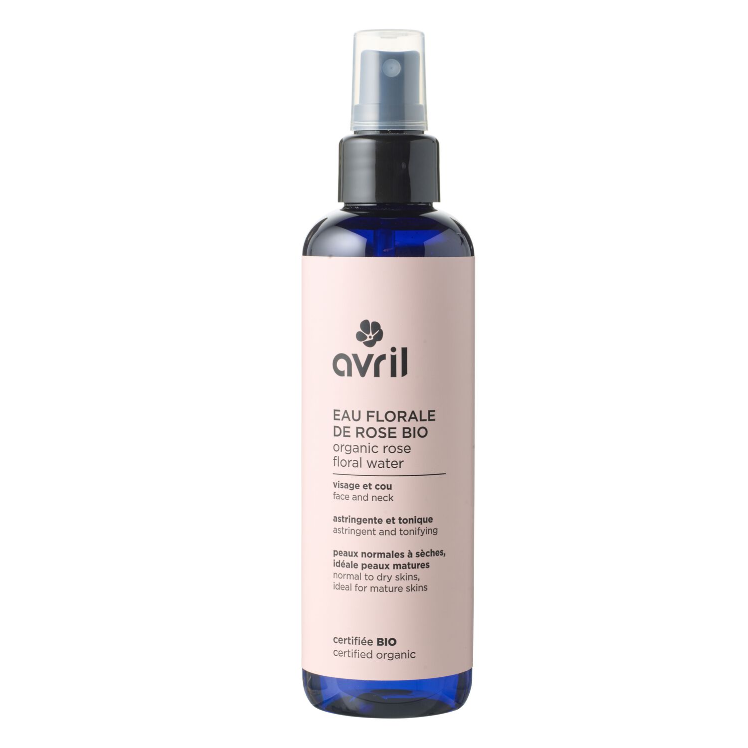Avril Eau florale de Rose Certifiée bio
