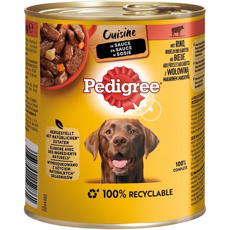 Pedigree Hundenassfutter Pedigree Cuisine in Sauce 12x800g Rind