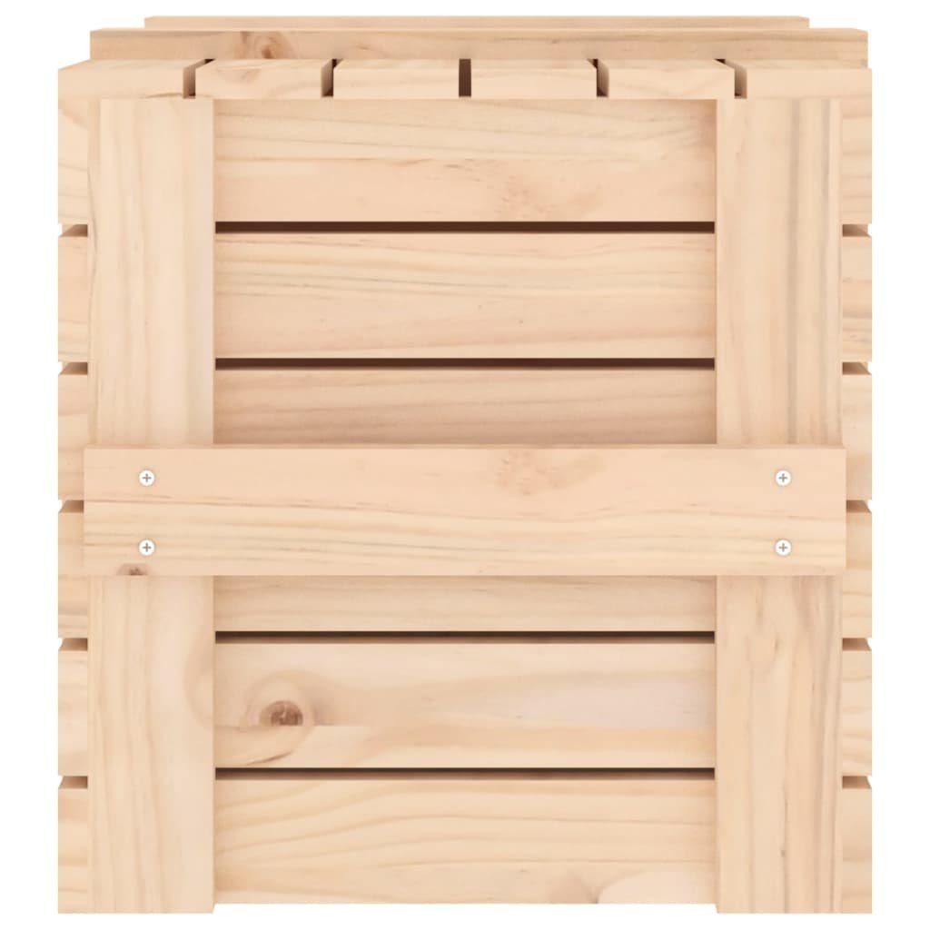 vidaXL Aufbewahrungsbox Truhe 58x40,5x42 cm Massivholz Kiefer (1 St)
