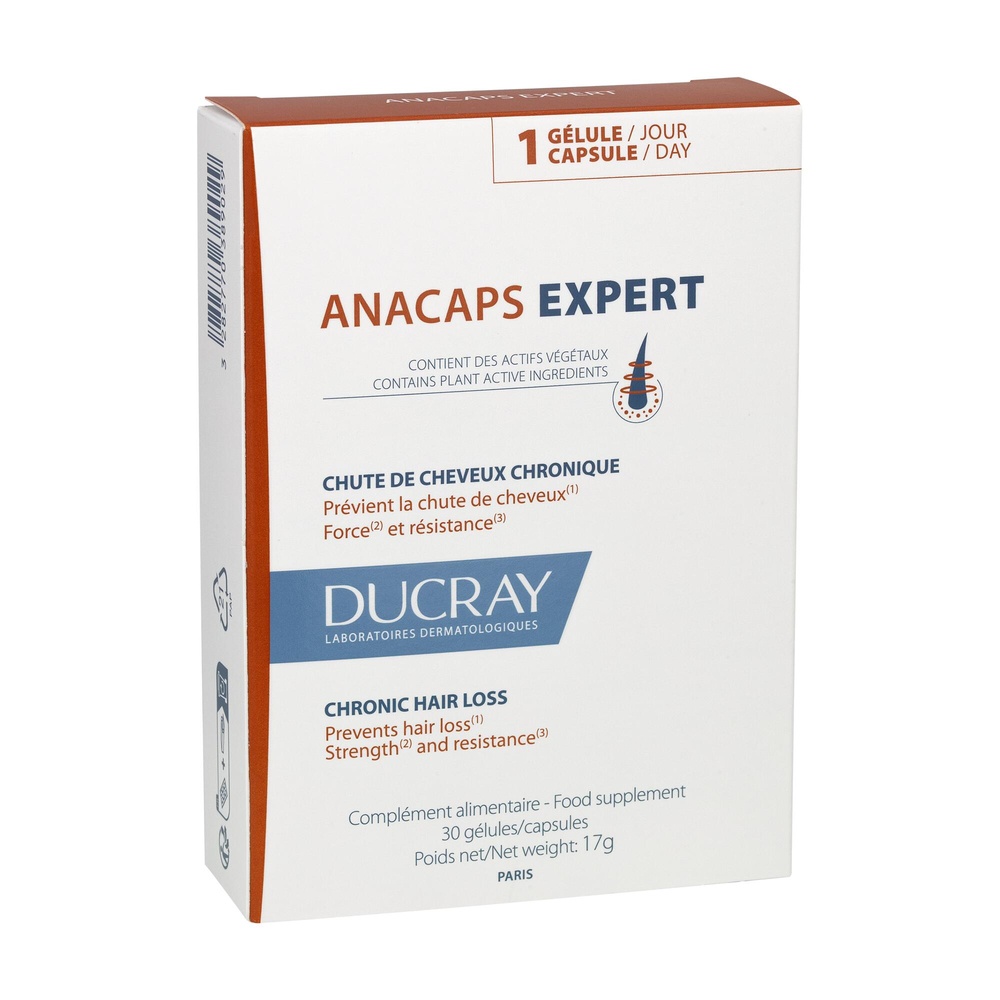 Ducray ANACAPS EXPERT Complément alimentaire An tichute cure 1 mois Complément alimentaire