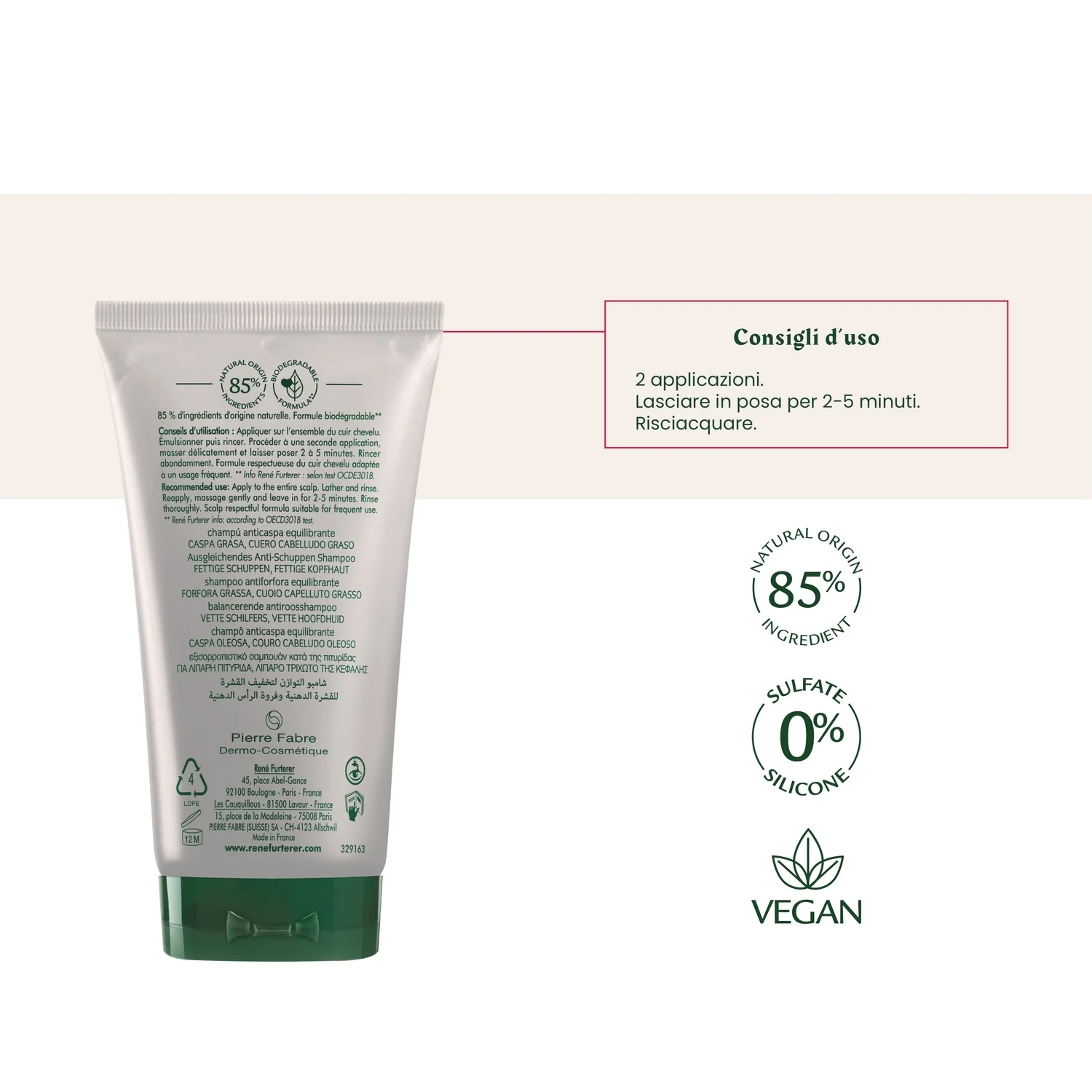 Neopur Shampooing  Antipelliculaire Équilibrant (forfora grassa) - Shampoo Antiforfora