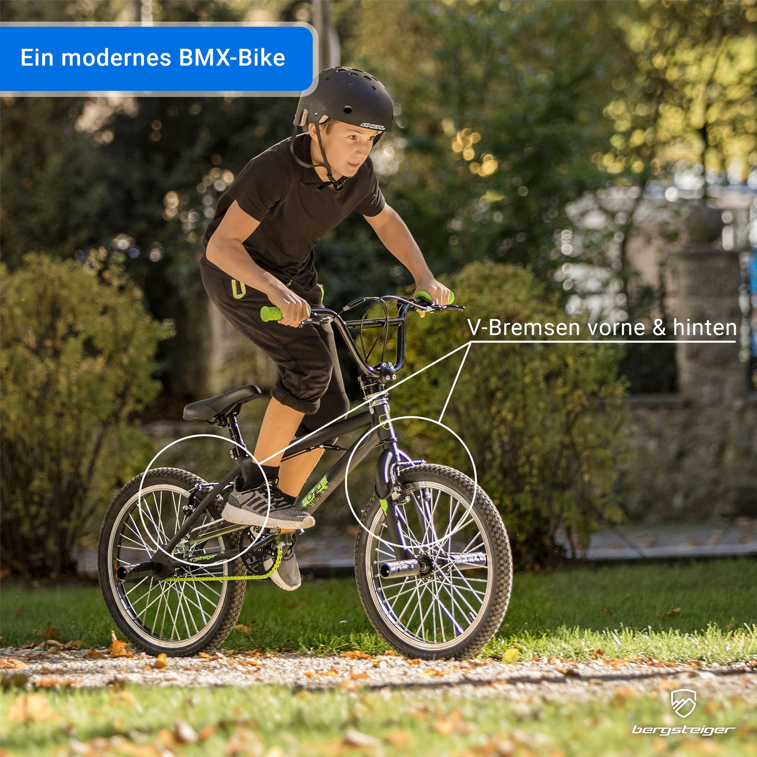 bergsteiger BMX-Rad Ohio 20 Zoll BMX, 360° Rotor-System, Freestyle, 1 Gang