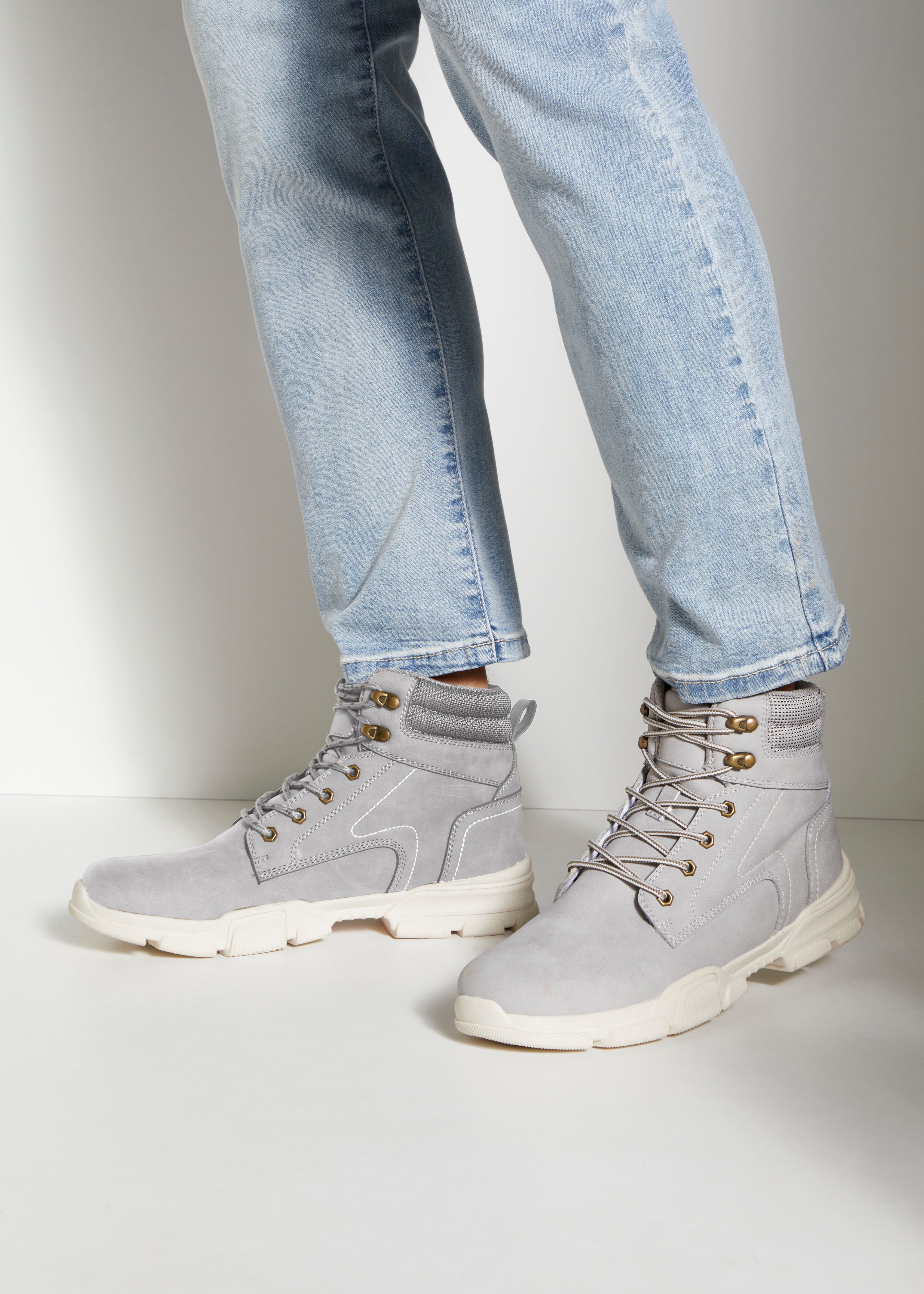 AUTHENTIC LE JOGGER Schnürboots Schnürstiefelette, Wanderschuhe, Outdoorstiefel mit Profilsohle VEGAN