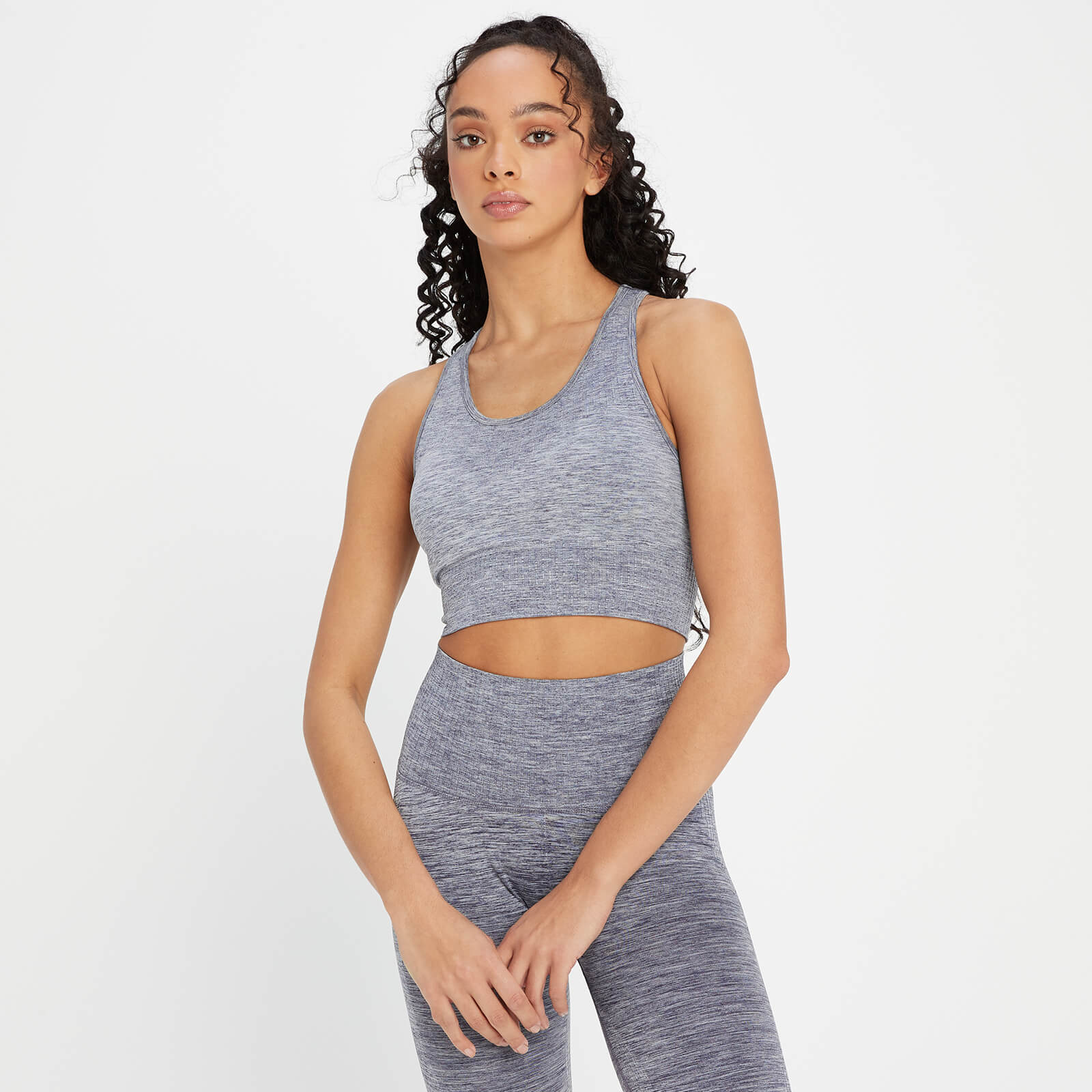 Brassière de sport sans coutures MP Composure pour femmes – Bleu galaxie