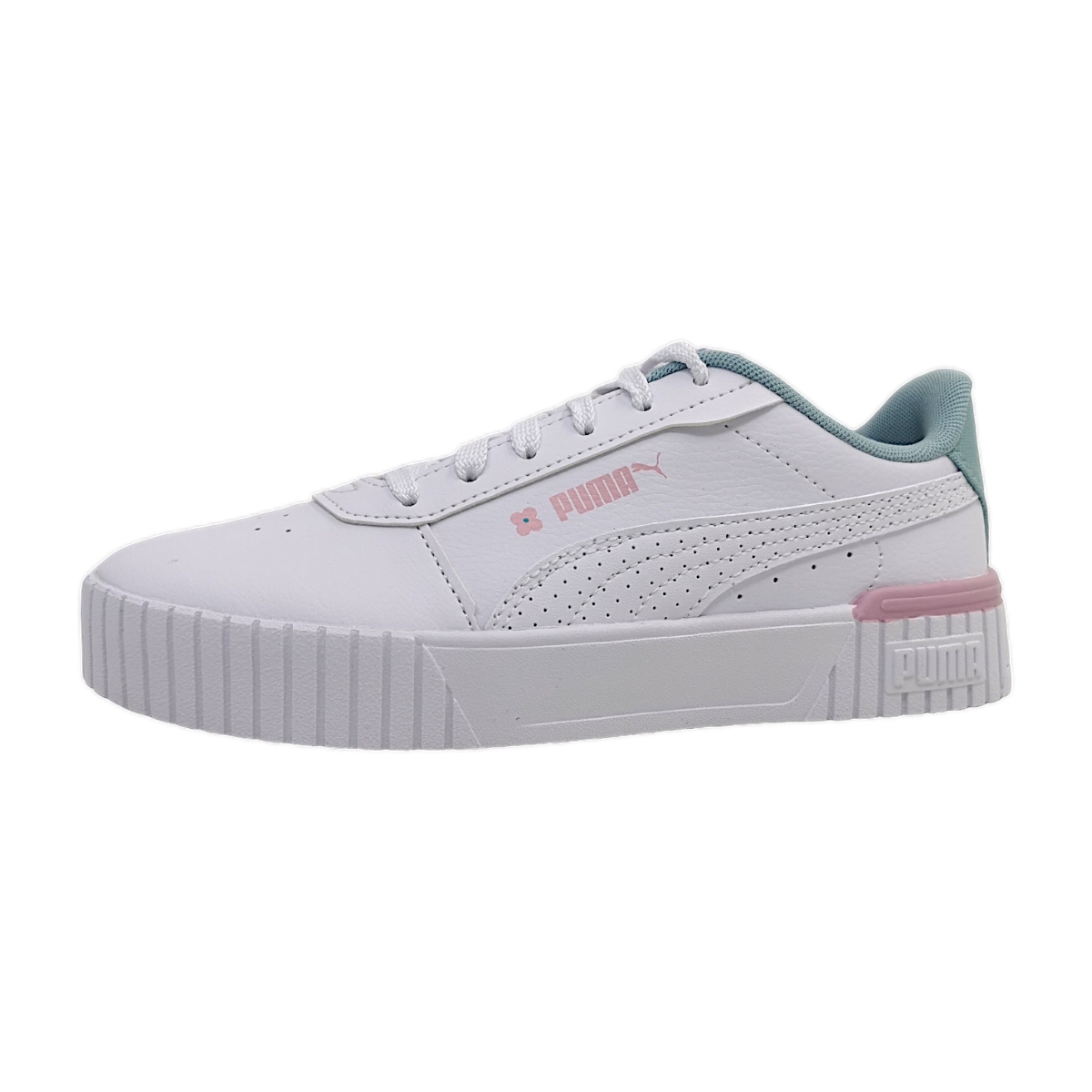 Puma Carina Tropical JR 395574 Weiß 0001 white-Turquoise surf