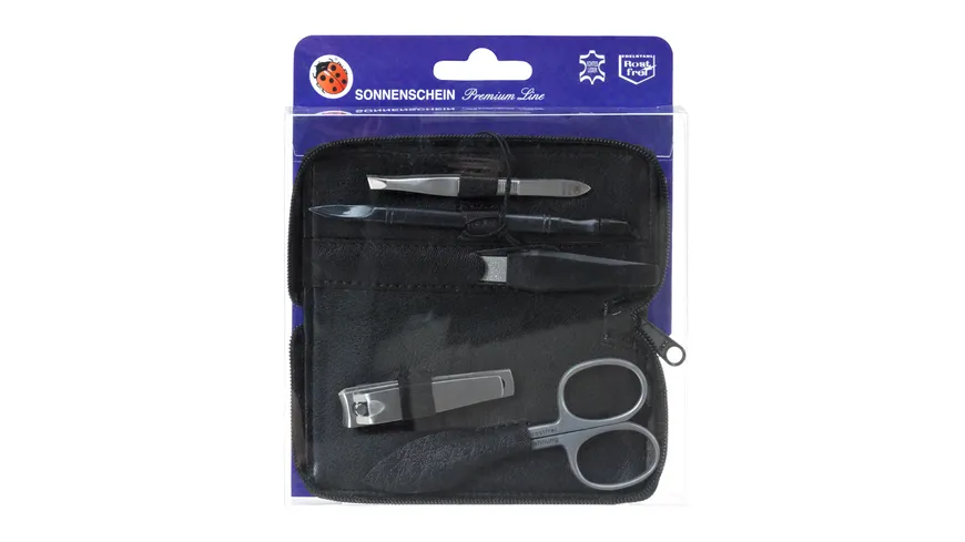Maniküre Etui Leder 5-teilig
