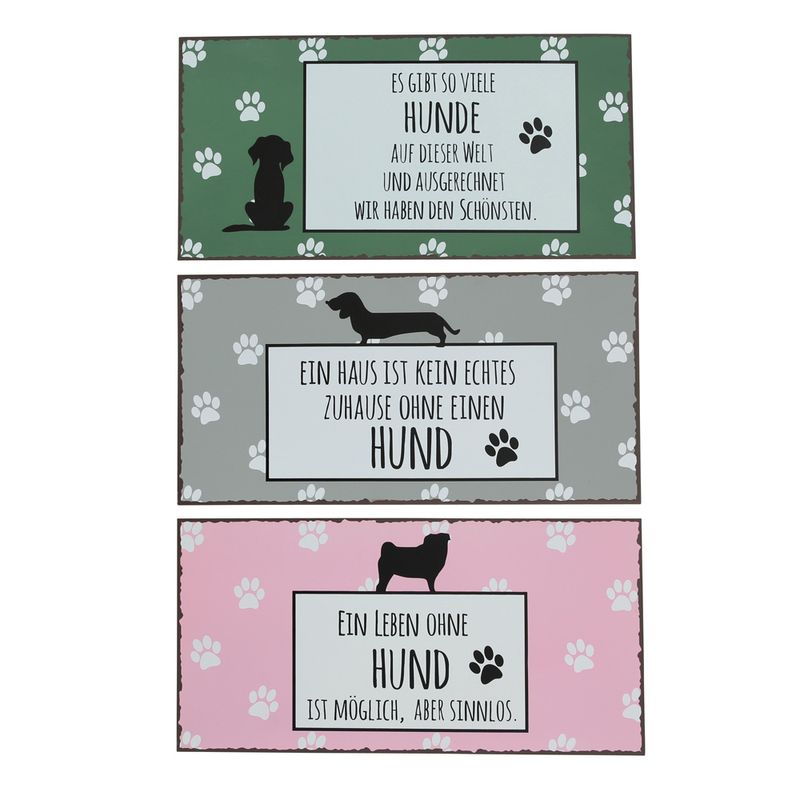 Boltze Spruch-Schild Hund zu TOP-Preisen