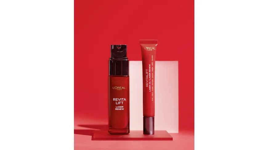 L'Oréal Paris Dermo Revitalift Laser x3 Serum Anti Age - Straffendes Anti-Aging-Serum mit Hyaluronsäure und Vitamin C 30 ml