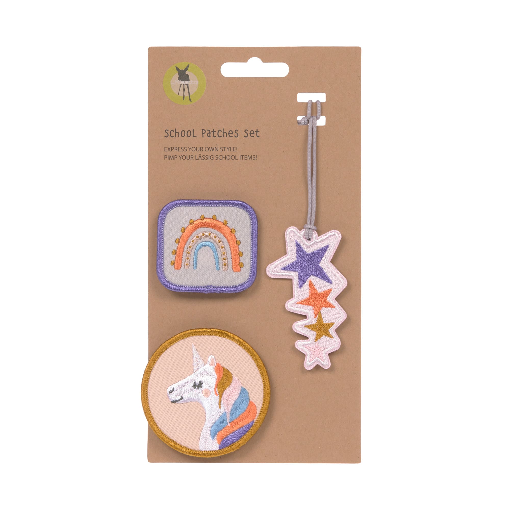 Anhänger & Patches - Schul Set Unique, Unicorn