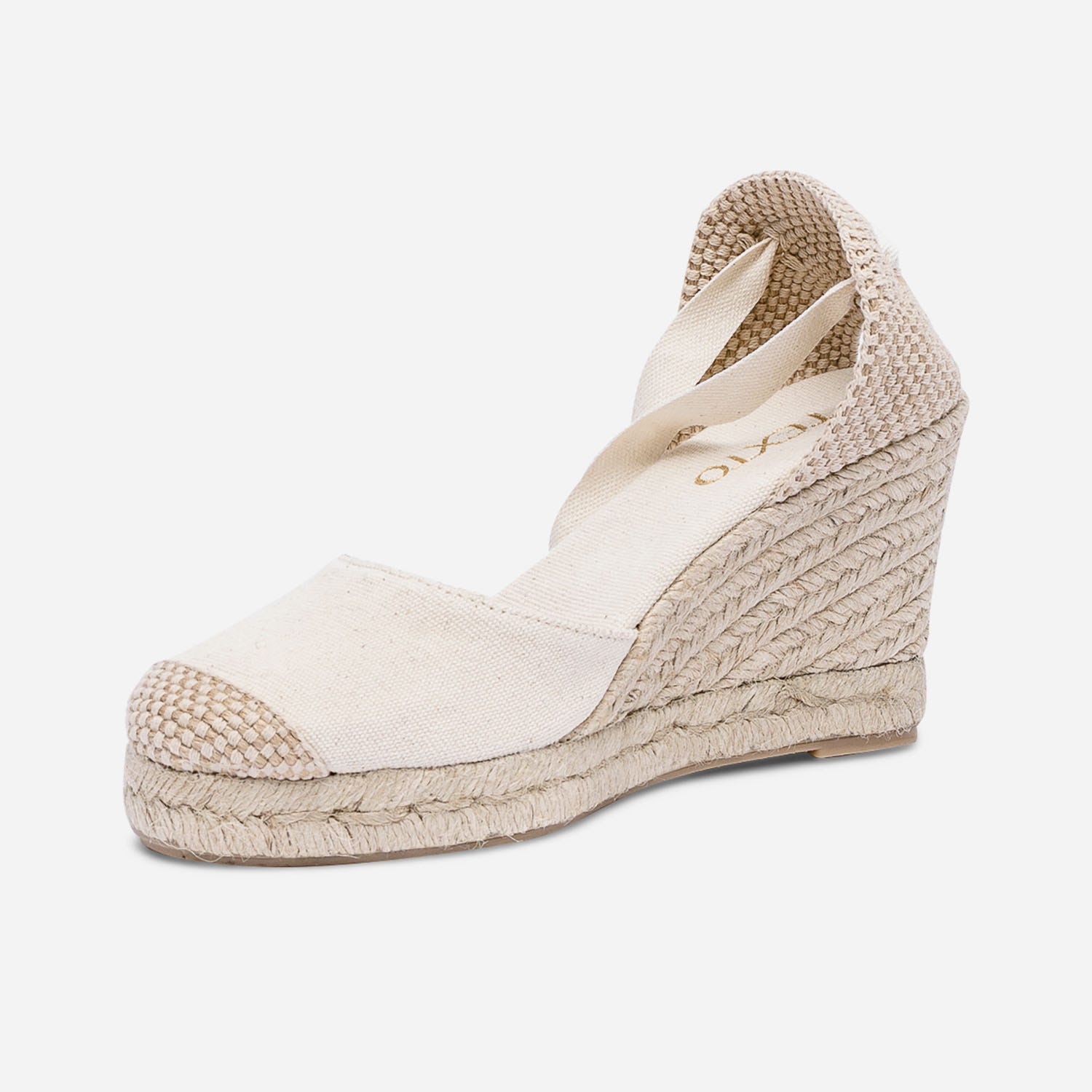 Espadrille compensée écrue
