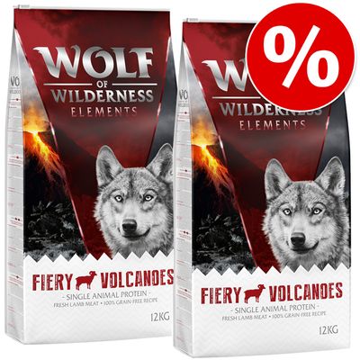 2 x 12 kg Wolf of Wilderness Trockenfutter 