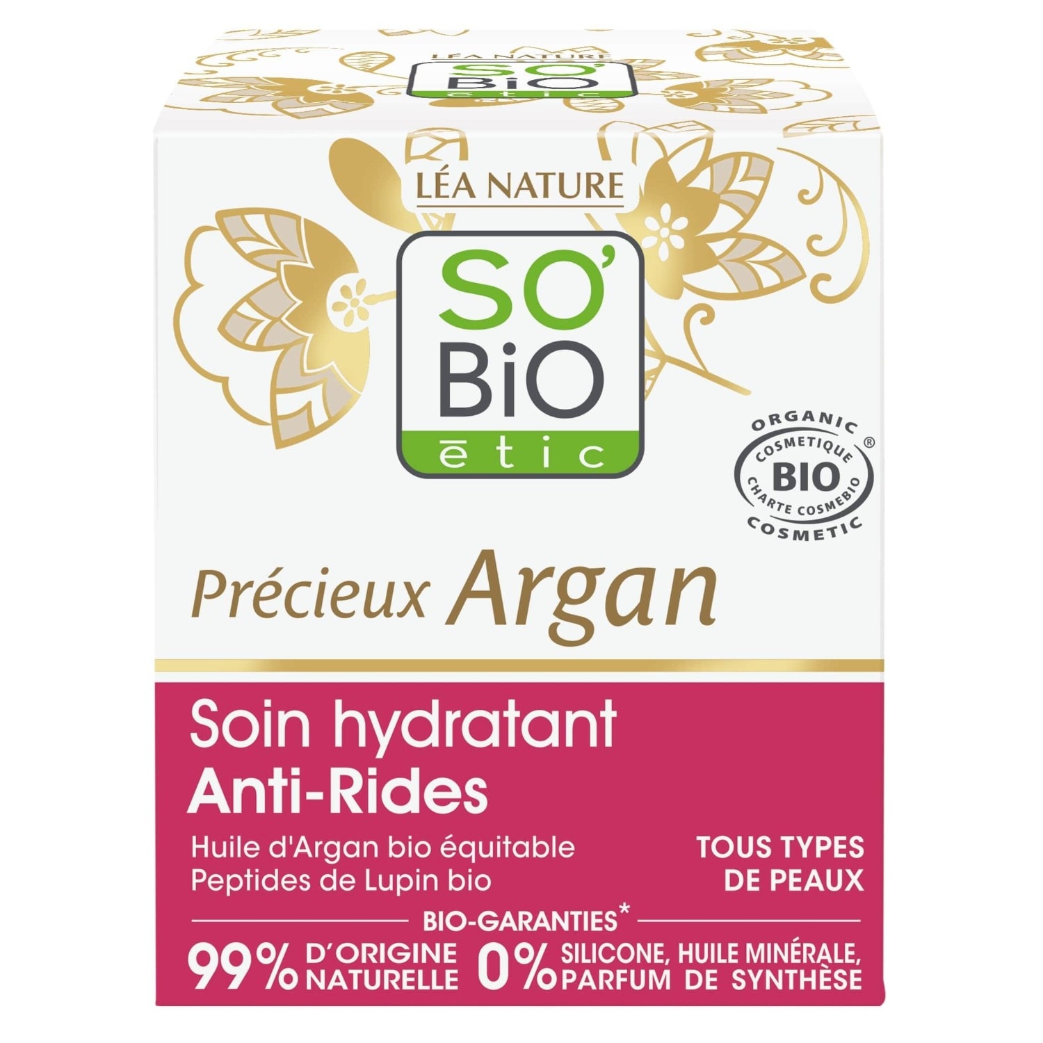 SO BiO étic Crema Giorno Idratante¹ Antirughe, Prezioso Argan