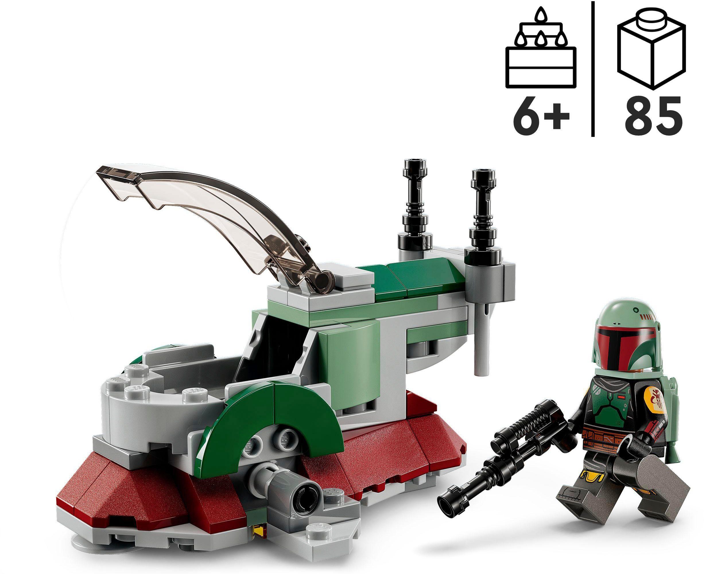 LEGO® Konstruktionsspielsteine Boba Fetts Starship™ – Microfighter (75344), LEGO® Star Wars, Made in Europe