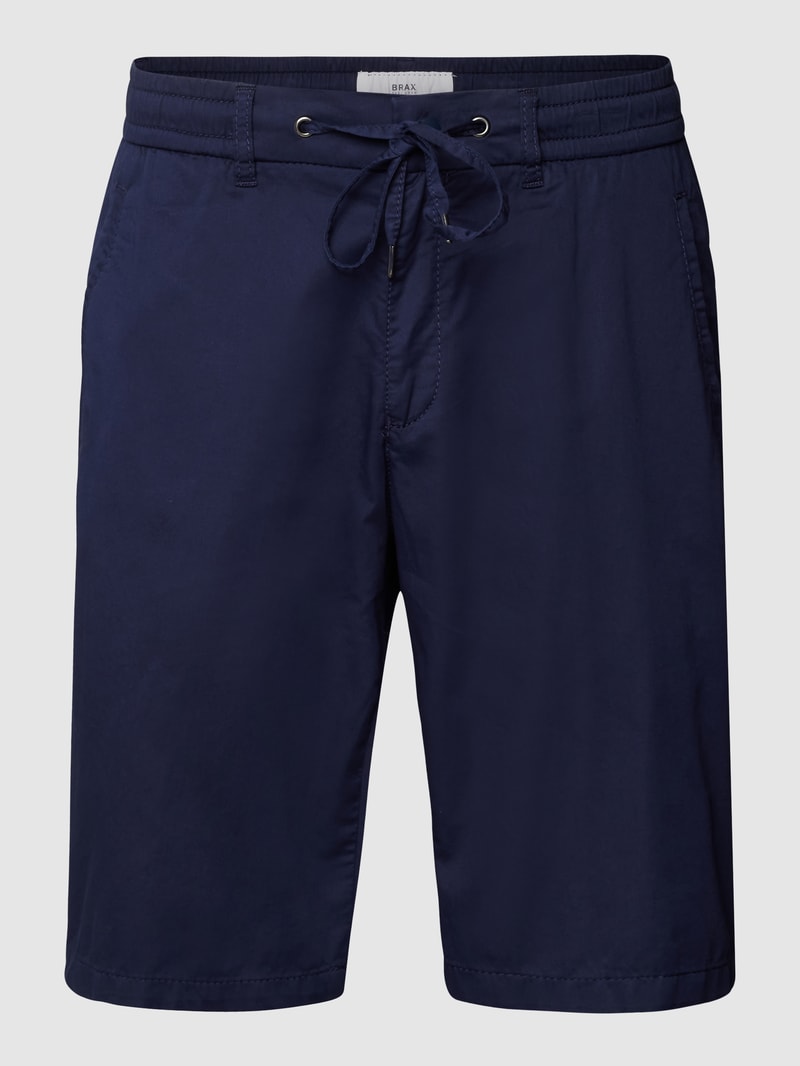 Bermudas mit elastischem Bund in marineblau
