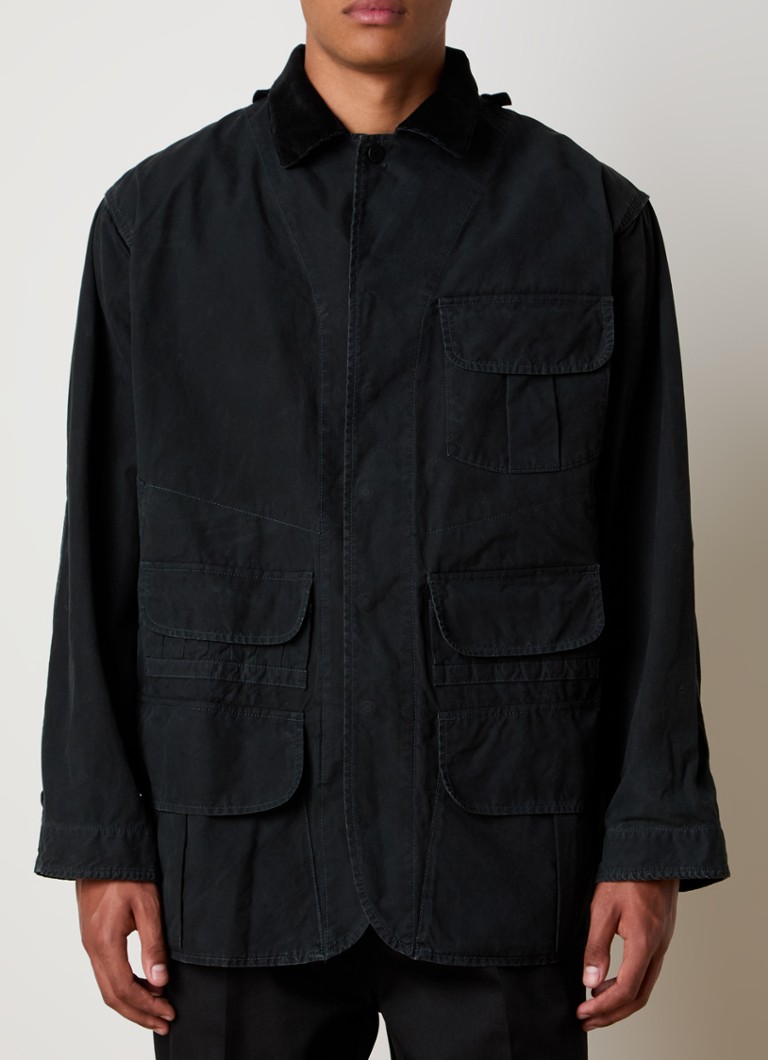 Parka Maison Margiela com bolsos no peito e com aba.