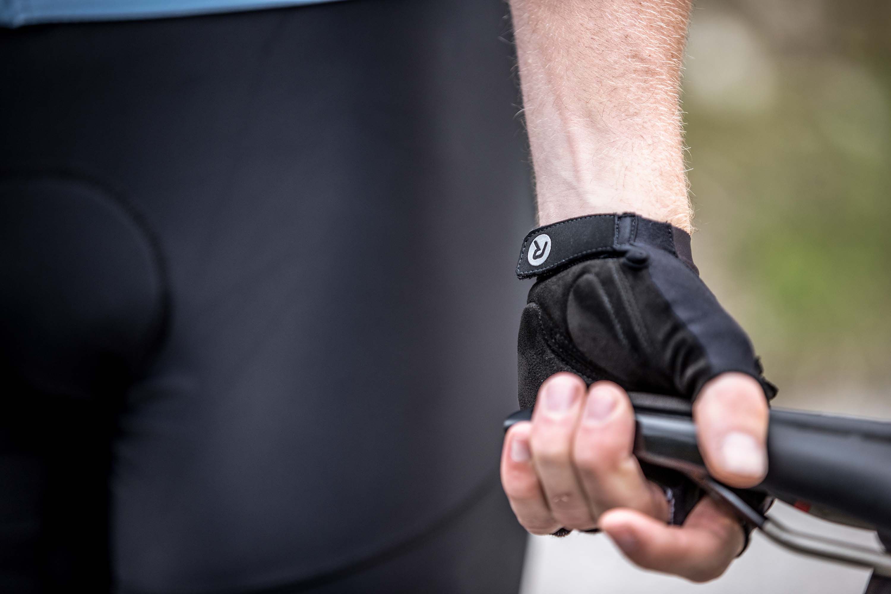 Rogelli Pace Schwarz Herren Fahrradhandschuhe