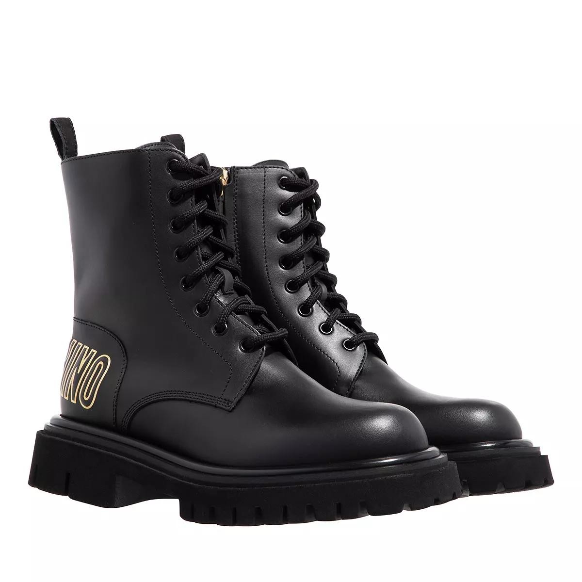 MOSCHINO Stiefeletten schwarz Schnürstiefel