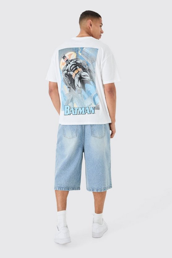 Oversize T-Shirt mit lizenziertem Dc Batman Print