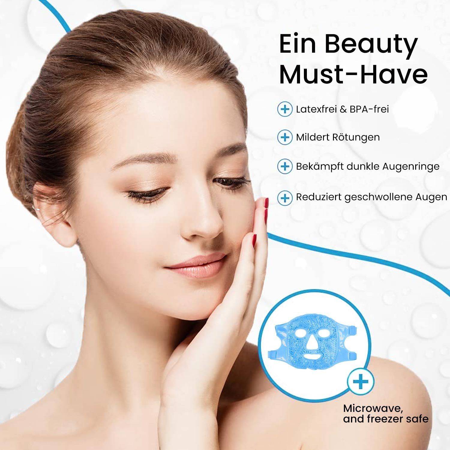 TOPMELON Gesichtsmaske wiederverwendbare Schönheitsmaske, 1-tlg., einstellbar