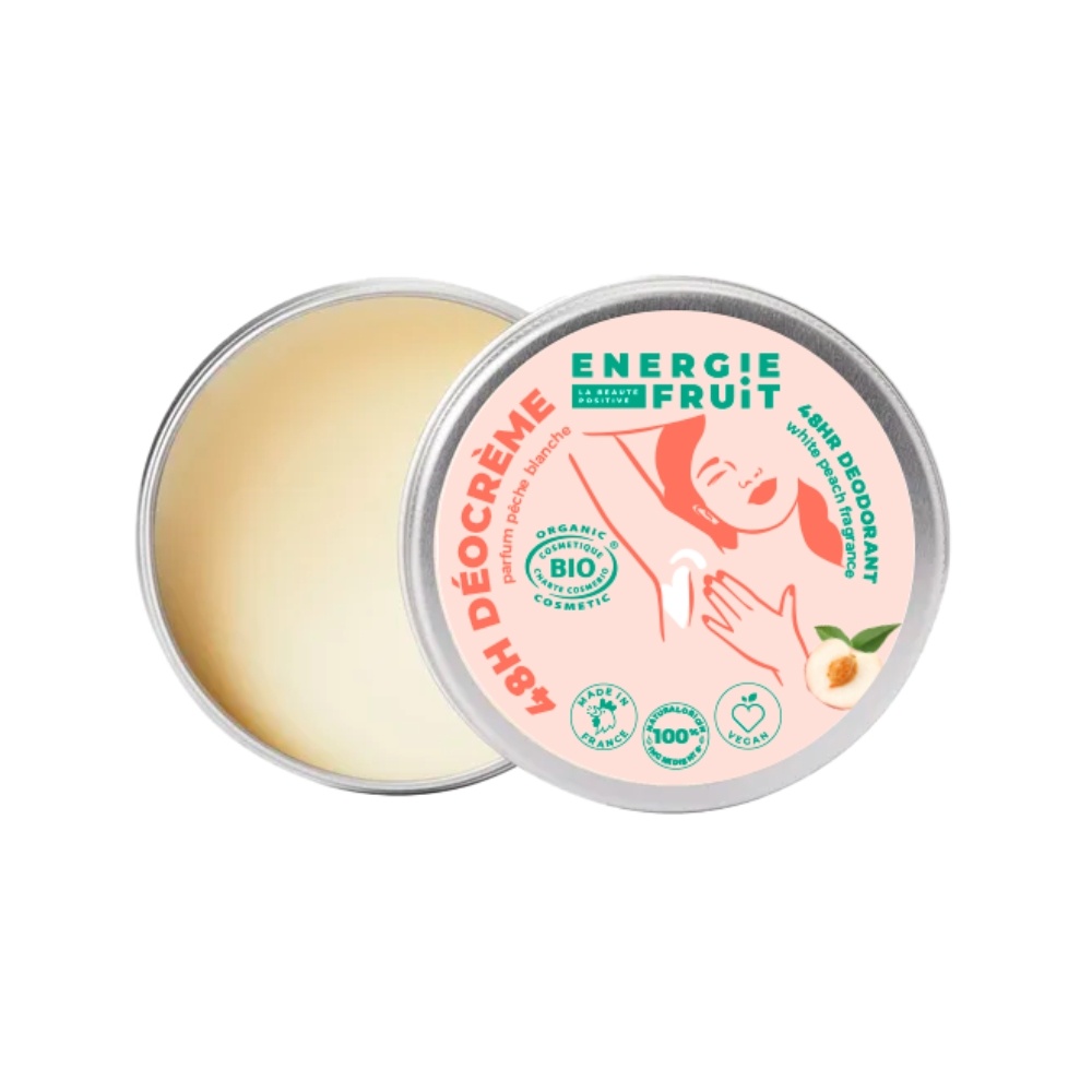 energie fruit DEOCREME | PECHE BLANCHE & EAU DE RIZ Déodorant crème