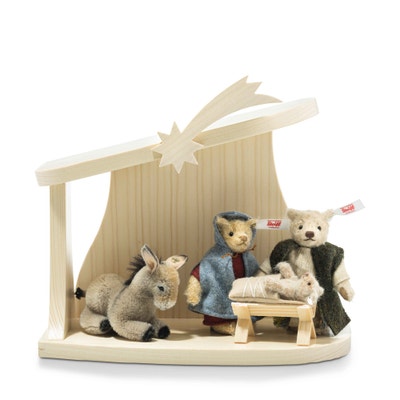 Weihnachtskrippe Set , 10 cm, mehrfarbig