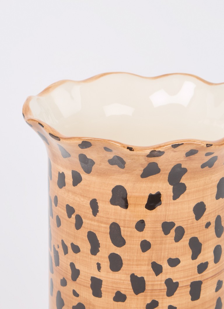 Anna + Nina Leopardenvase 21 cm