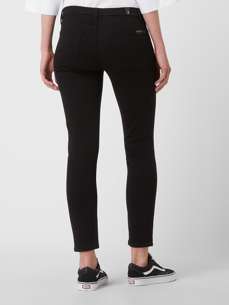 Skinny Fit Jeans mit Lyocell-Anteil in schwarz