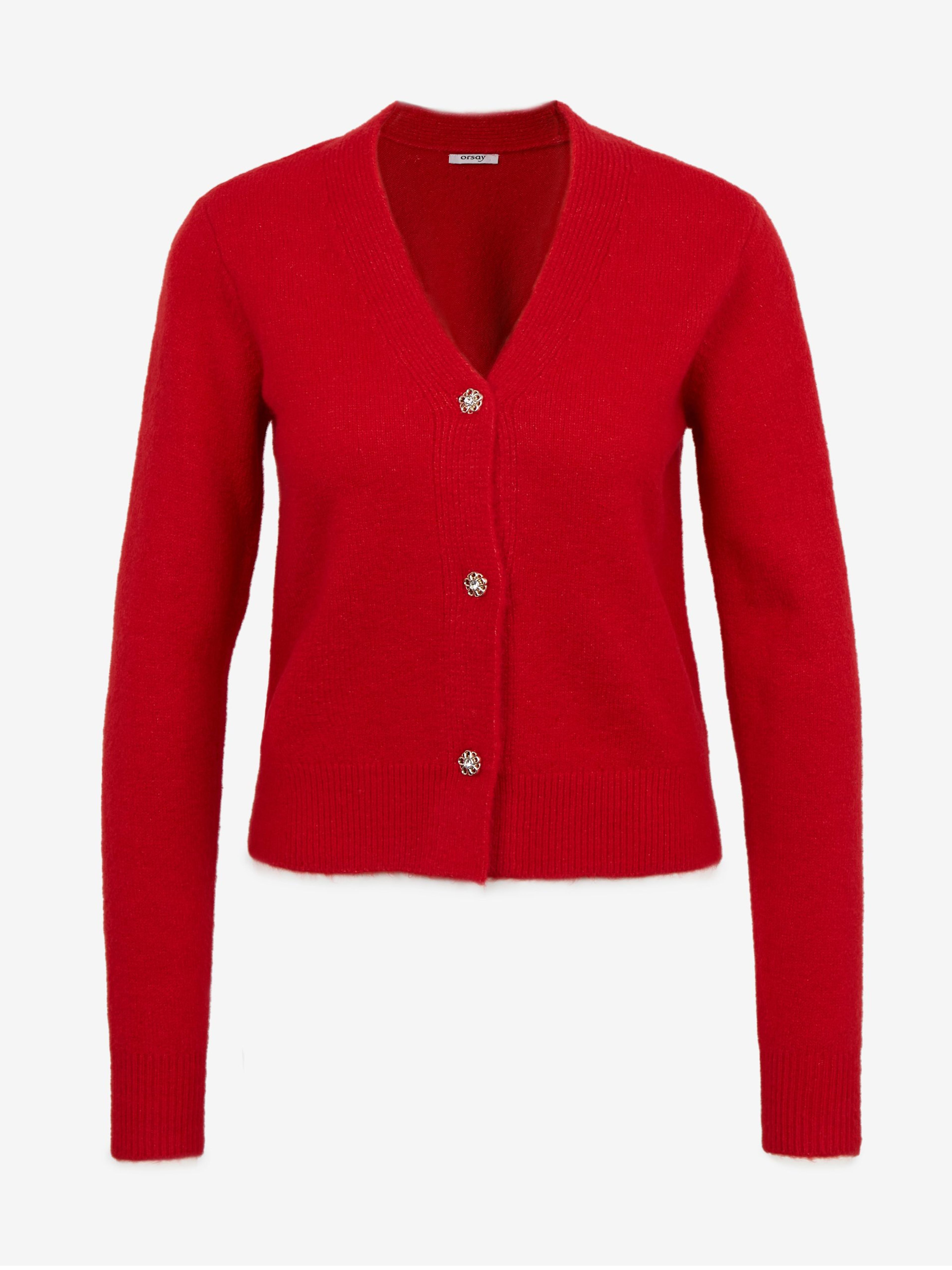 Roter Damen Cardigan mit Wolle ORSAY